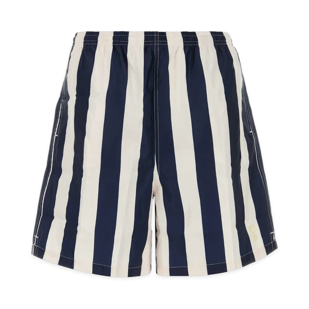 AMI PARIS Printed Polyester Swimming Shorts "Blue"