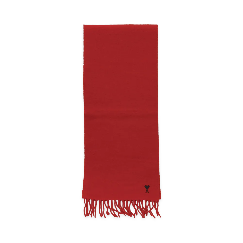 AMI PARIS Women's Scarf "Red"