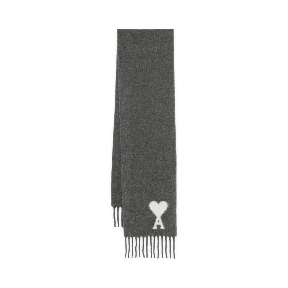 AMI PARIS Women's Scarfs "Gray"