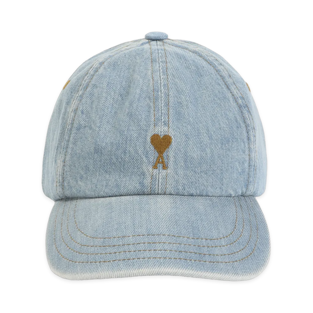 AMI PARIS Used Adc Denim Cap "Blue"