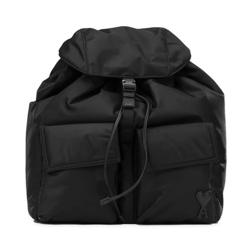 AMI PARIS Marcel Casual Backpack "Black"