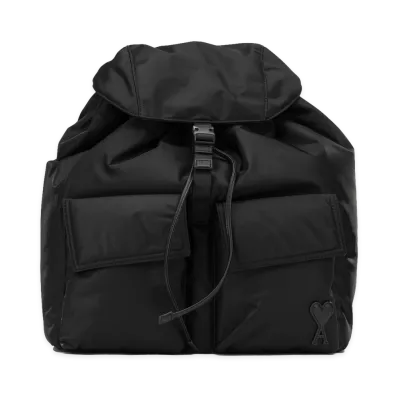 AMI PARIS Marcel Casual Backpack "Black"