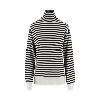 AMI PARIS Women's Ami Sweaters "White/Black"