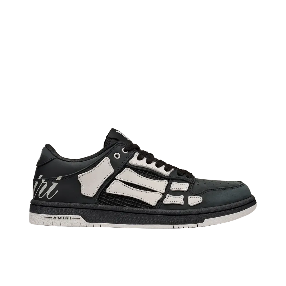 AMIRI Script Skel Top Low "Black"