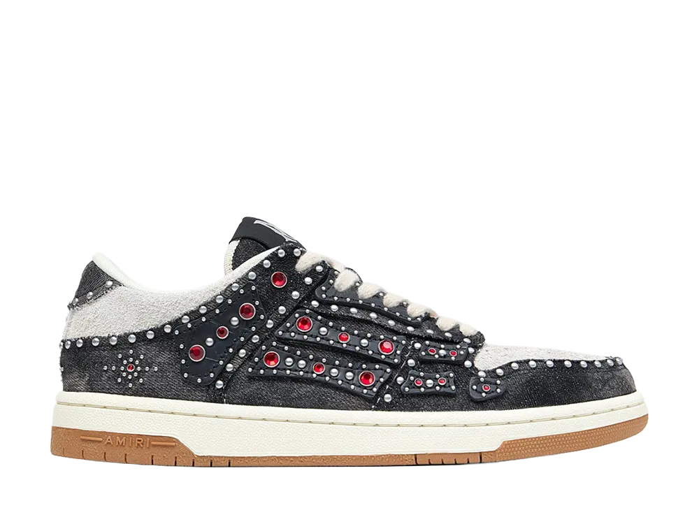 AMIRI Stud Skel Top Low "Black"