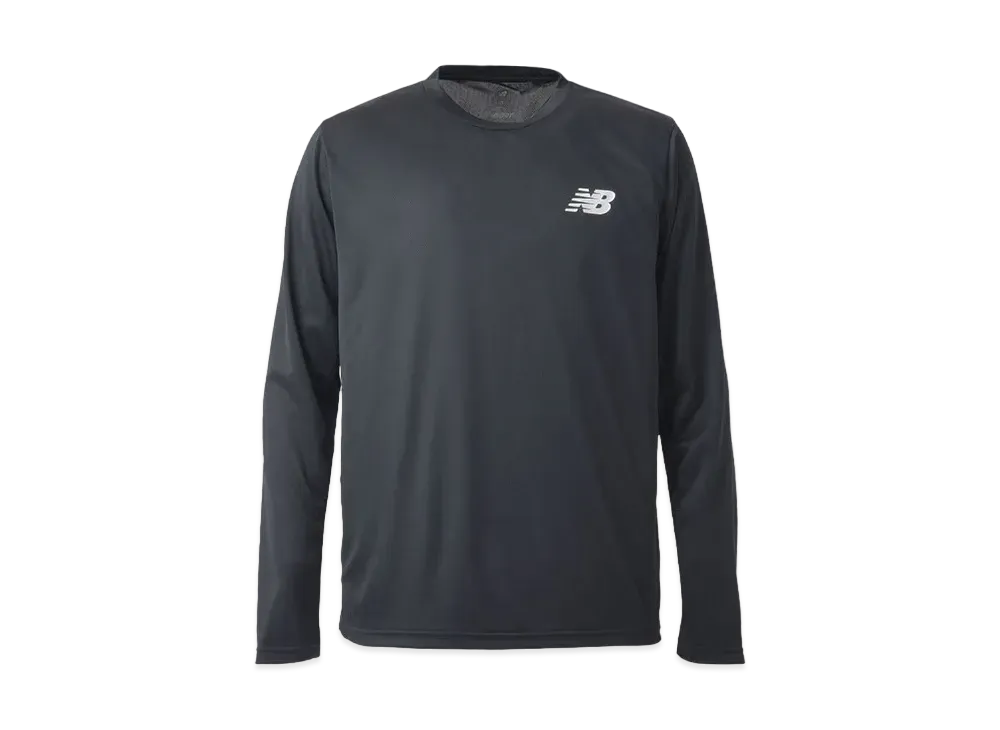 ニューバランス トレーニング ロング スリーブ シャツ "ブラック"
