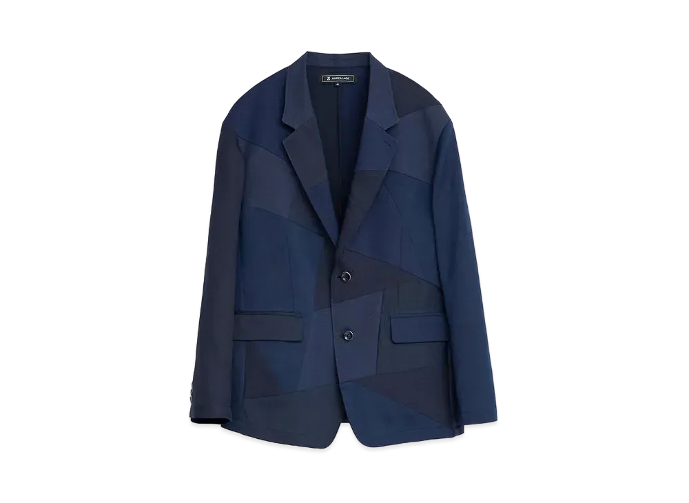 ANREALAGE Panel Patchwork Jacket "Navy"