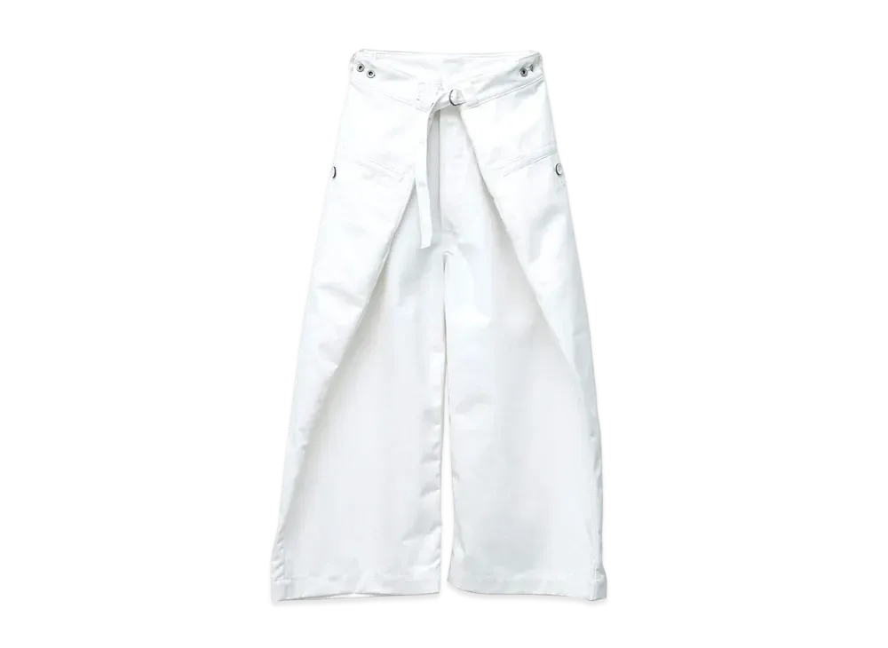 ANREALAGE Wrap Chino Pants "White"