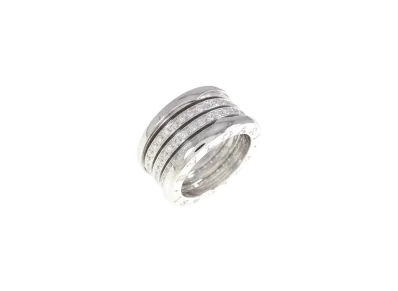 BVLGARI B.Zero1 4 Bands Ring "White Gold"