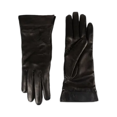 Ann Demeulemeester Women's Inke Embroidered Gloves "Black"