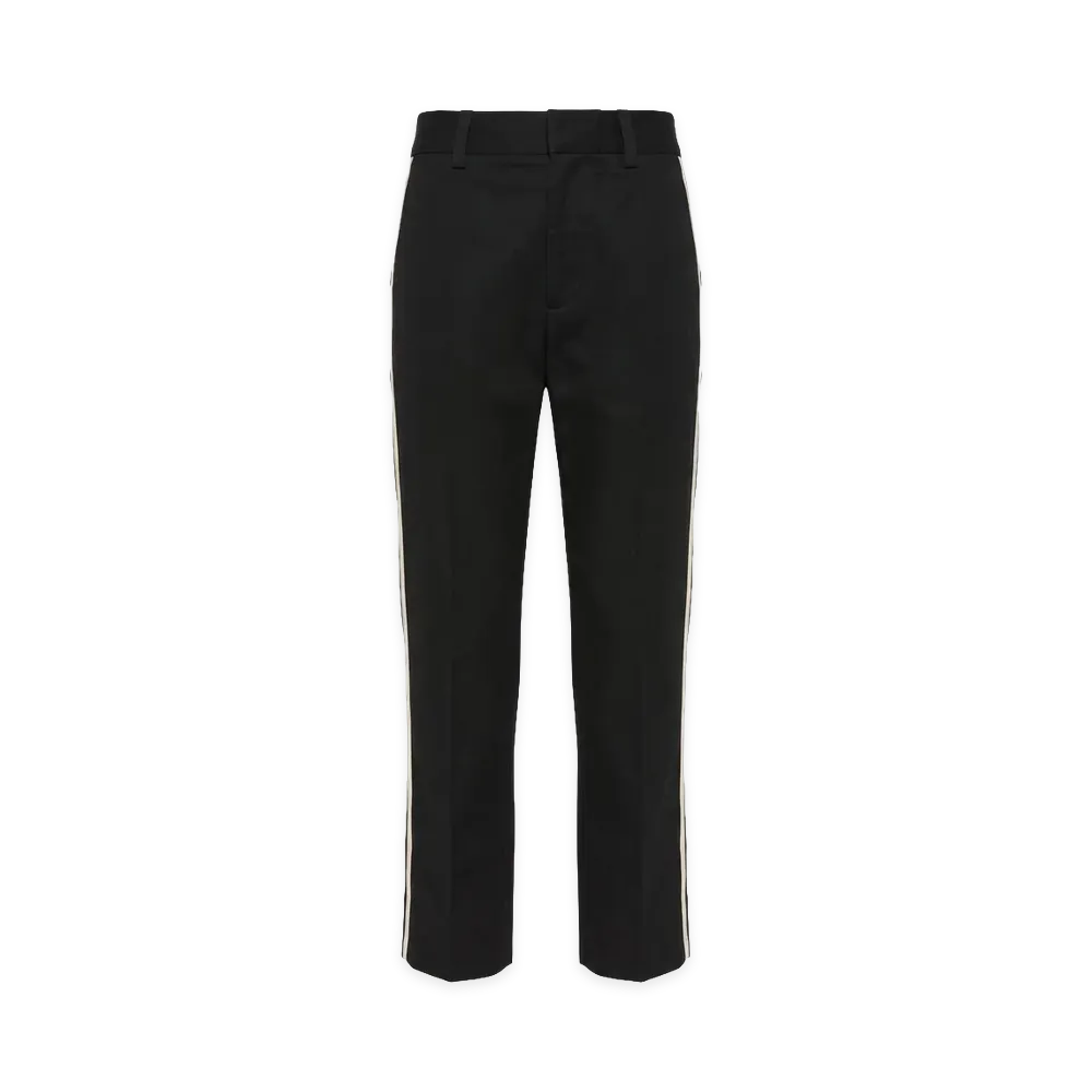 Ann Demeulemeester Women's Fera Straight Leg Cropped Trousers "Black"