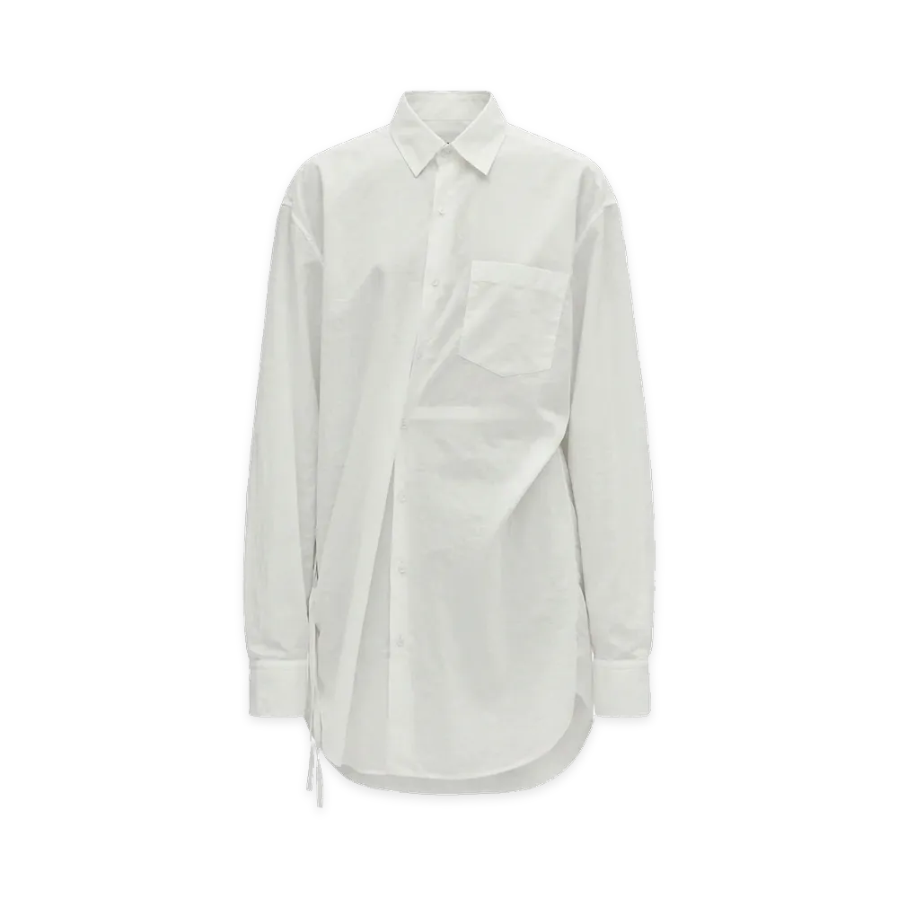 Ann Demeulemeester Women's Elisabeth Long High Comfort Shirt "White"