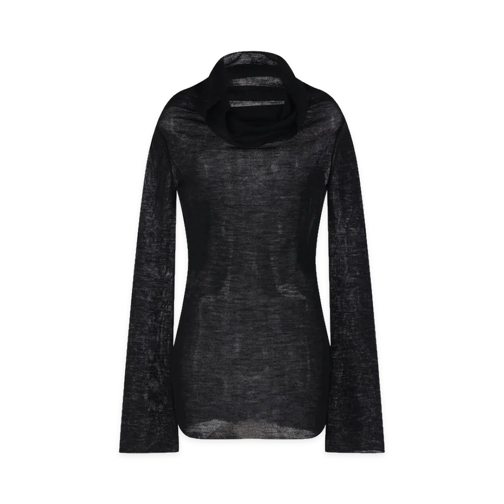 Ann Demeulemeester Women's TIzziana Knitted Long Sleeve Top "Black"