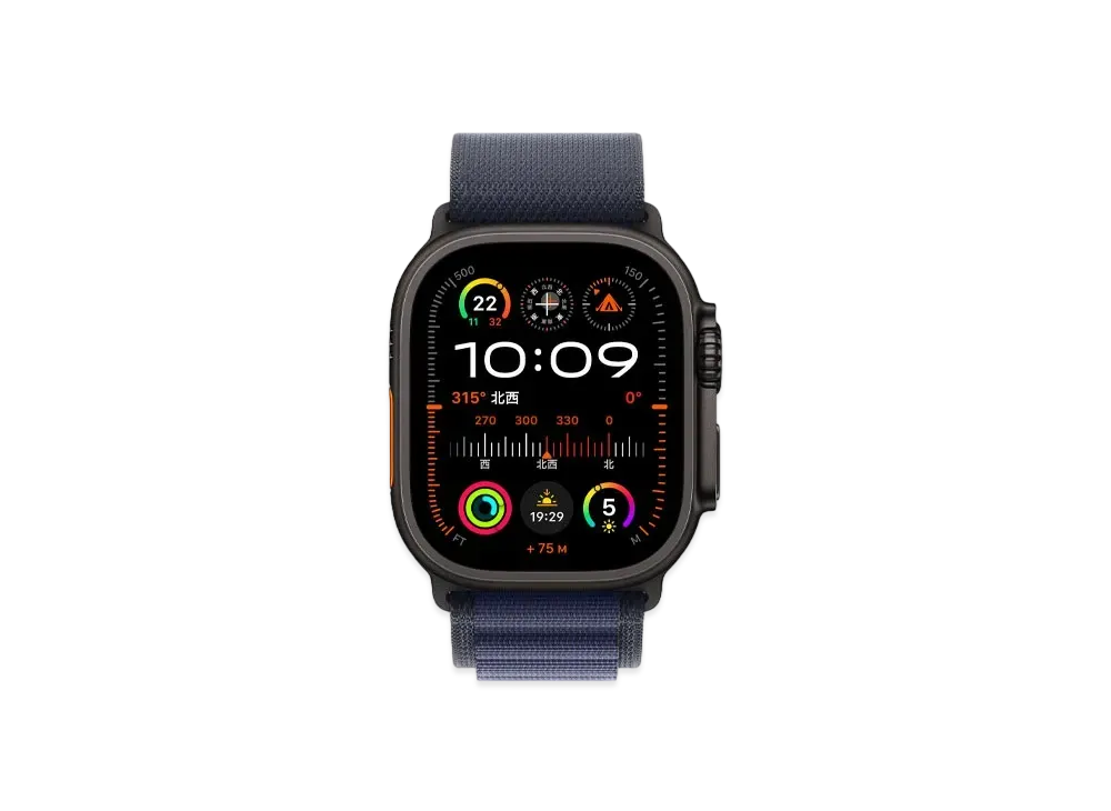 Apple Watch Ultra 2 (GPS + Cellular Model) 49mm Black Titaniumcase Alpine Loop "Navy"