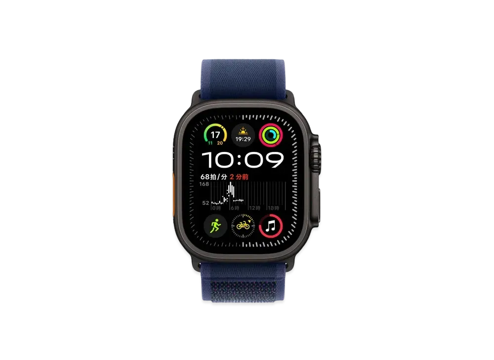 Apple Watch Ultra 2 (GPS + Cellular Model) 49mm Black Titaniumcase Trail Loop "Blue"