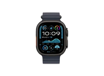 Apple Watch Ultra 2 (GPS + Cellular Model) 49mm Black Titaniumcase Ocean Band "Navy"