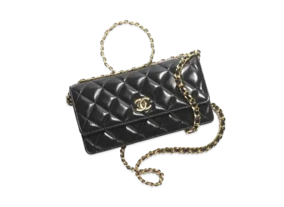 CHANEL Clutch with Chain Lambskin "Black"