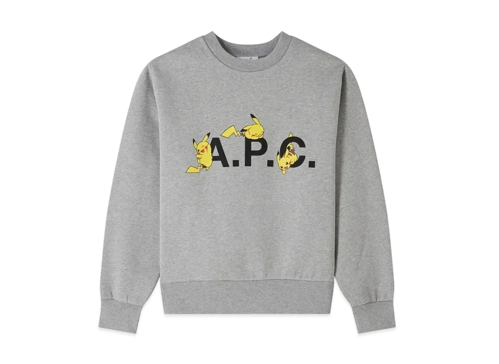 A.P.C. x Pokemon Pikachu Sweatshirt H "Gray"