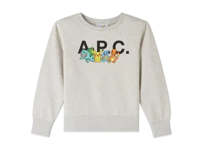 A.P.C. x Pokemon Kids Sweatshirt "Gray"