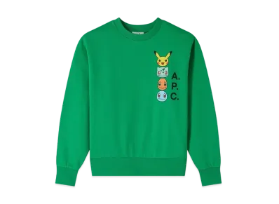 A.P.C. x Pokemon Portrait Sweatshirt H "Green"