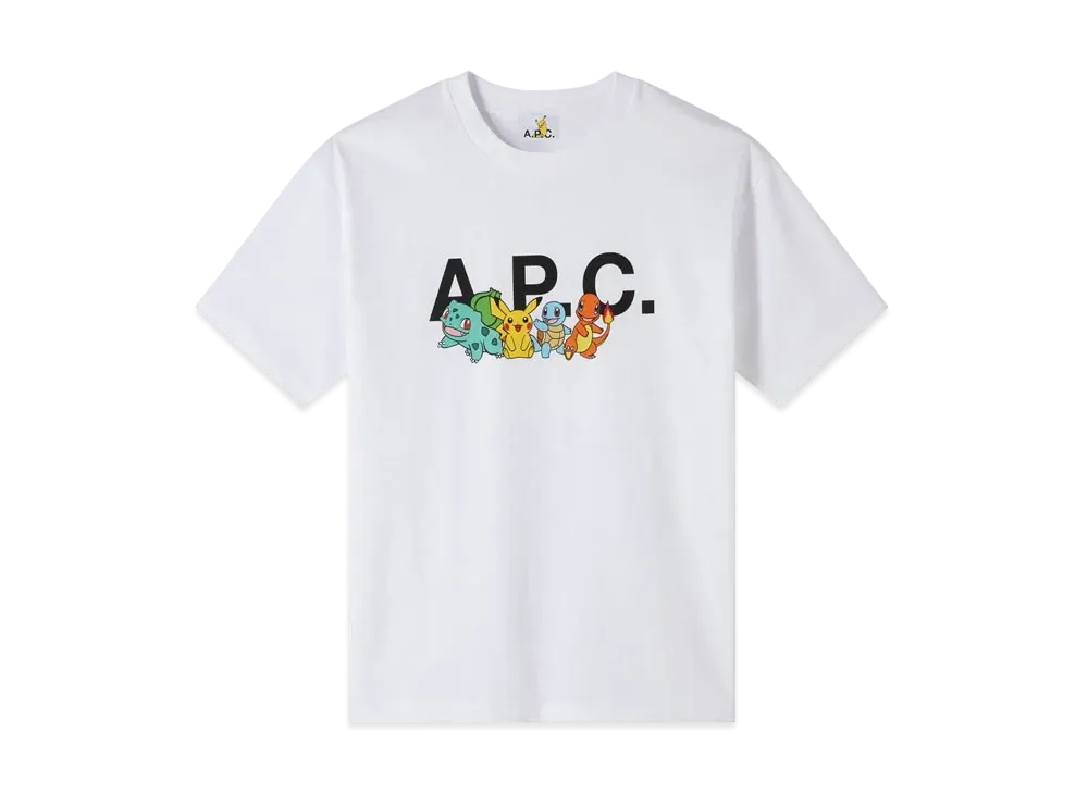 A.P.C. x Pokemon Crew T-Shirt H "White"