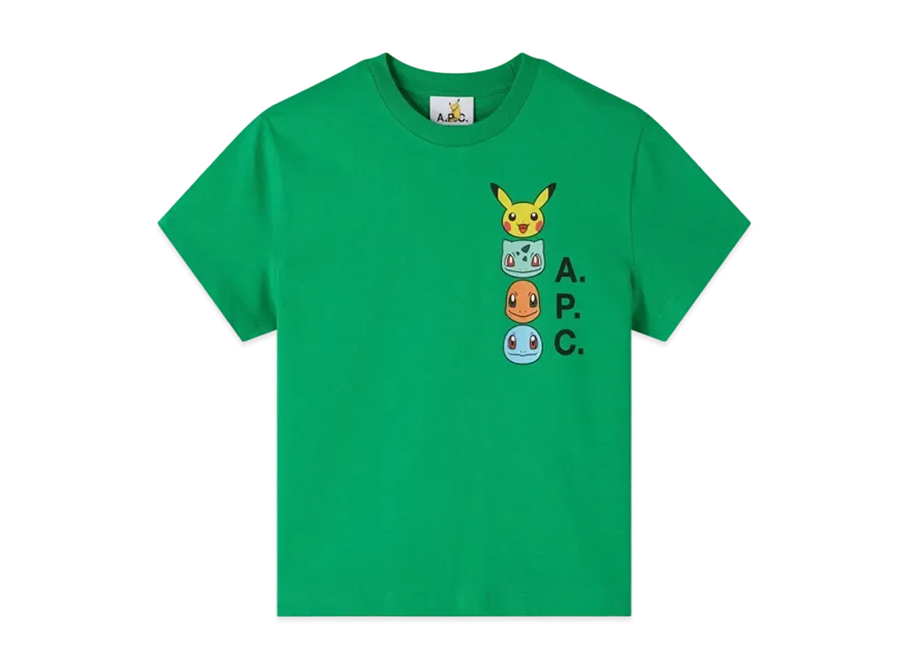 A.P.C. x Pokemon Portrait T-Shirt H "Green"