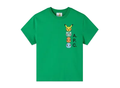 A.P.C. x Pokemon Portrait T-Shirt H "Green"