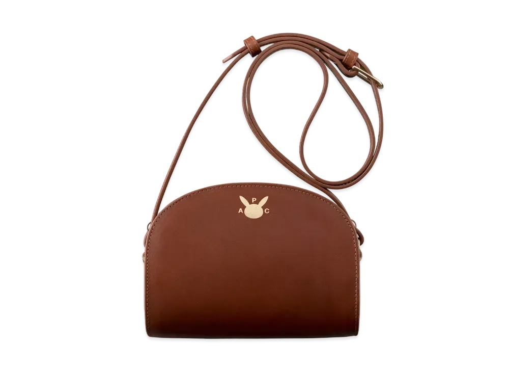 A.P.C. x Pokemon Demi-Lune Mini Bag "Brown"