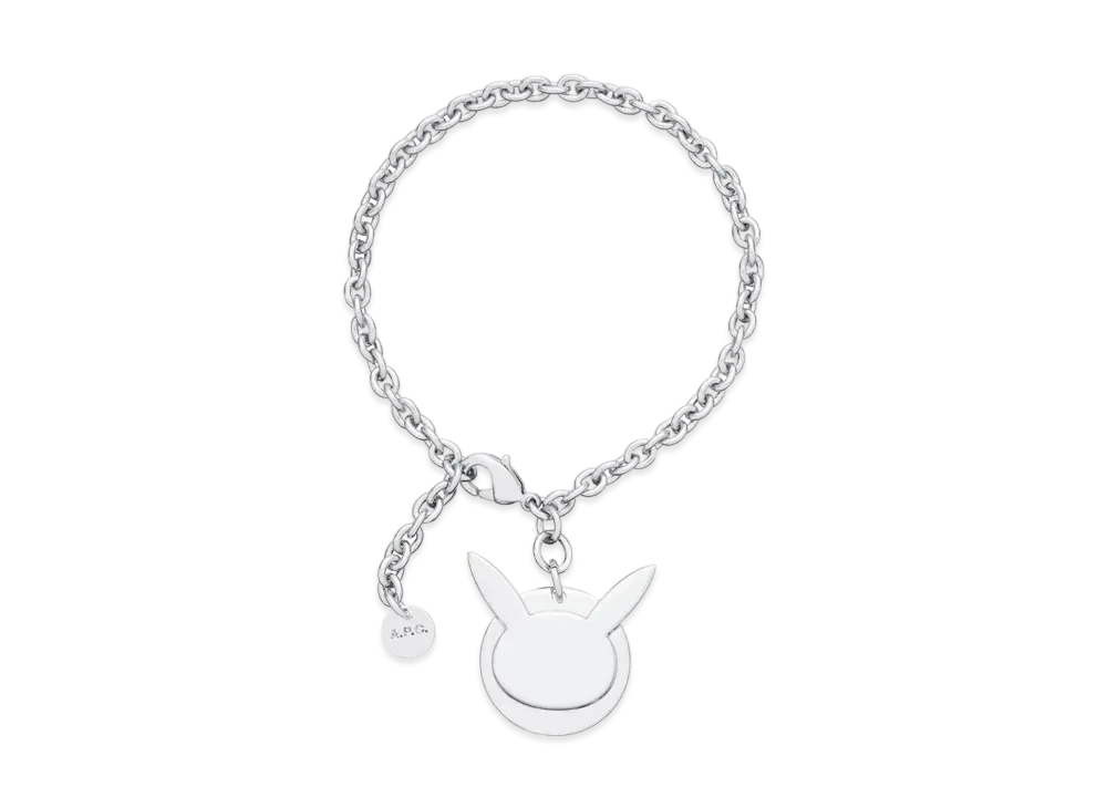 A.P.C. x Pokemon Pikachu Bracelet "Silver"