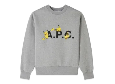 A.P.C. x Pokemon Pikachu Sweatshirt F "Gray"