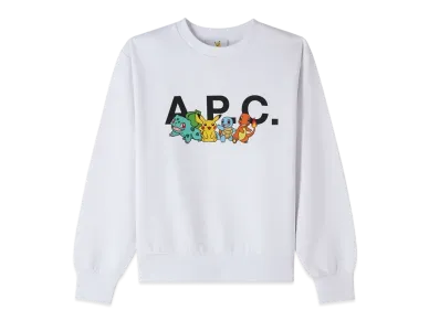 A.P.C. x Pokemon Crew Sweatshirt F "White"