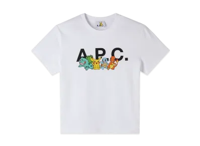 A.P.C. x Pokemon Crew T-Shirt F "White"