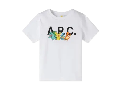 A.P.C. x Pokemon Kids T-Shirts "White"