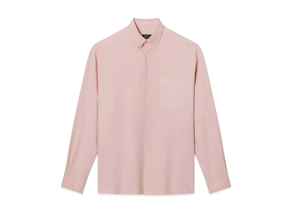 A.P.C. Mateo Logo Shirt "Rose"