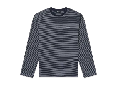 A.P.C. Ellison Long Sleeve T-Shirt "Dark Navy"
