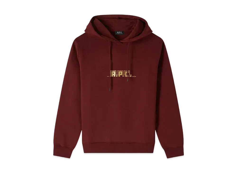 A.P.C. Snake Hoodie "Bordeaux"
