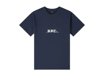 A.P.C. Snake T-Shirts "Dark Navy"
