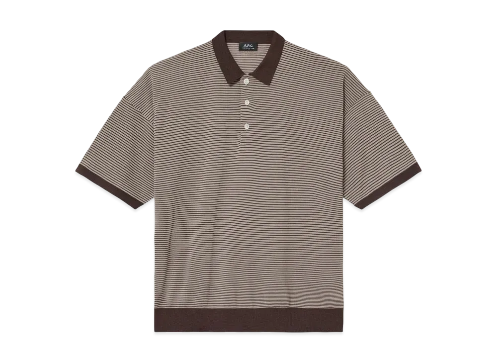 A.P.C. Eric Knit Polo "Beige"