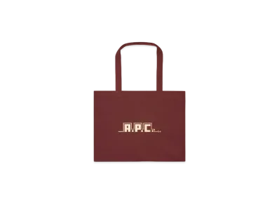 A.P.C. Diane Lny 25 Shopping Bag "Wine Red"
