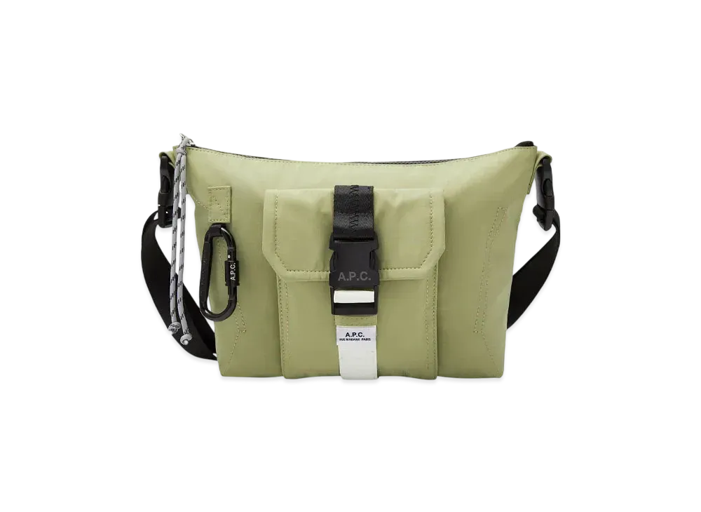 A.P.C. Trek Shoulder Bag "Taupe Green"