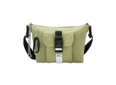 A.P.C. Trek Shoulder Bag "Taupe Green"