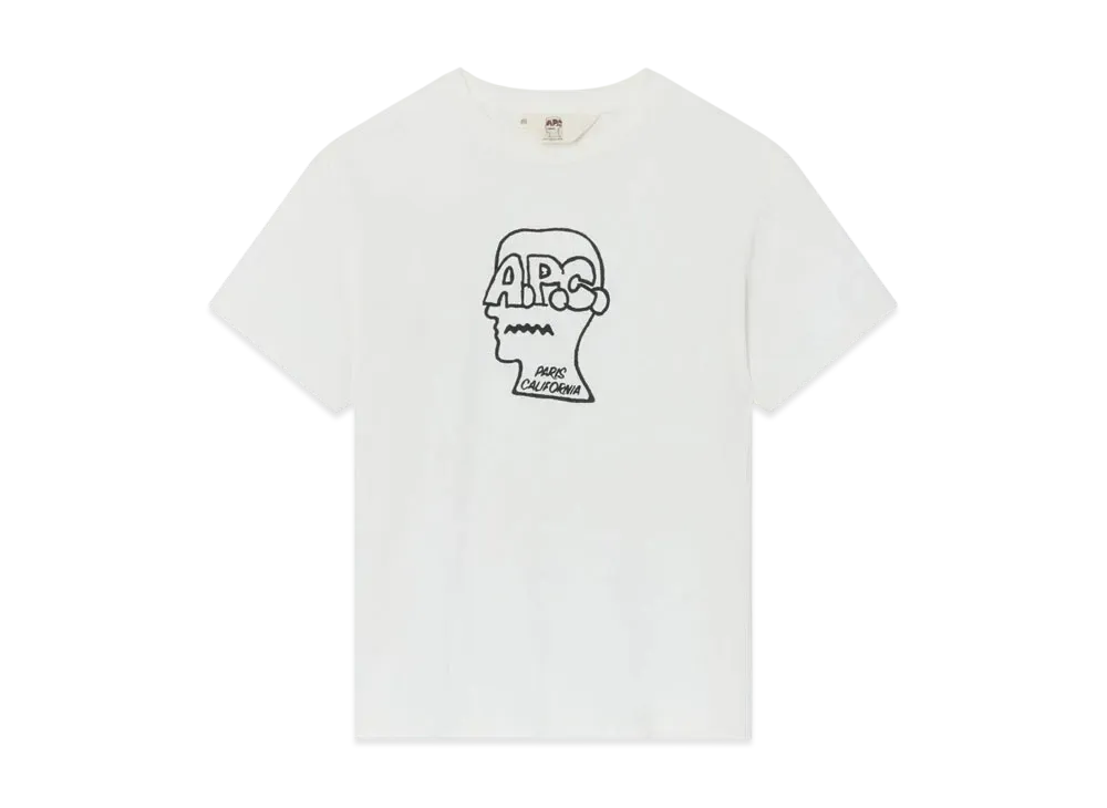 A.P.C. x BRAIN DEAD T-Shirt "White"