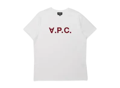 A.P.C. T-Shirt "Blanc Rouge"