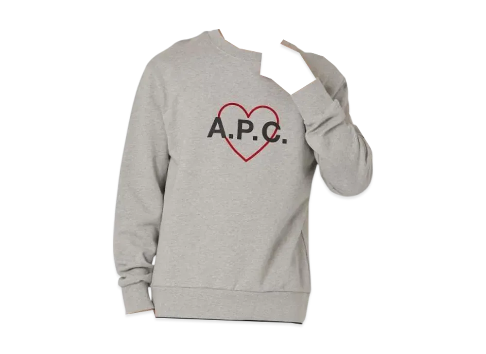 A.P.C. Sweat Leon "Heathered Grey"