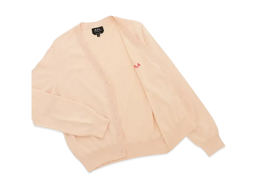 A.P.C. Cogdk Ead Cardigan Bee "Peche"