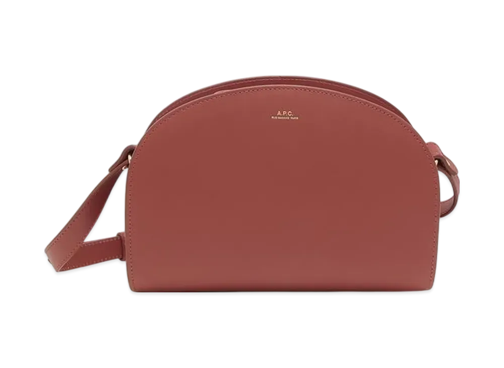 A.P.C. Sac Demi Lune "Smoked Red"