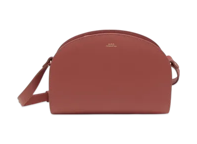 A.P.C. Sac Demi Lune "Smoked Red"