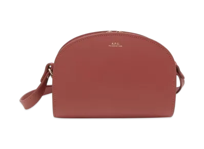 A.P.C. Sac Demi Lune Mini "Smoked Red"