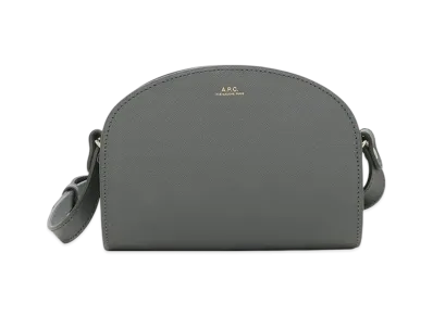 A.P.C. Sac Demi Lune Mini "Gris Fonce"