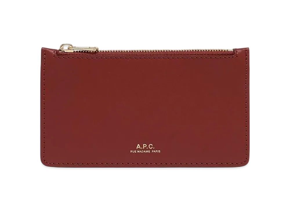 A.P.C. Porte Cartes Willow "Smoked Red"